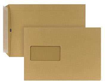 POSTHORN Versandtasche DIN C5 162 x 229 mm braun 90 g/m² Haftklebung 500 Stück