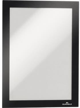 DURABLE DURAFRAME 487123 Magnetrahmen DIN A5 silber 2 Stück selbstklebend