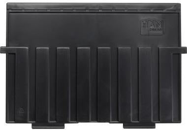 HAN Stützplatte 9025-11 für DIN A5 quer – Polystyrol, lichtgrau, Made in Germany