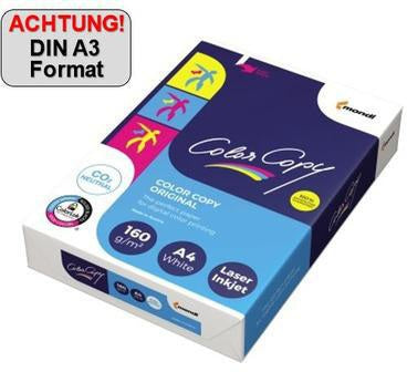 COLOR COPY Kopierpapier DIN A3 160 g/m², 250 Blatt, hochweiß, für Laserdrucker & Kopierer