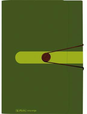 Herlitz Fächermappe easy orga to go green DIN A4, 12 Fächer, Recycling PP, dunkelgrün