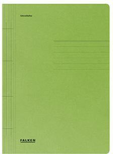 Falken Schnellhefter 80000201 A4 250g/m² Manila-RC-Karton blau mit Organisationsaufdruck