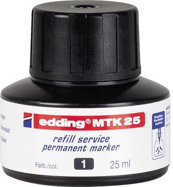 edding Nachfülltusche MTK 25 – 25 ml blaue Tinte für Permanentmarker
