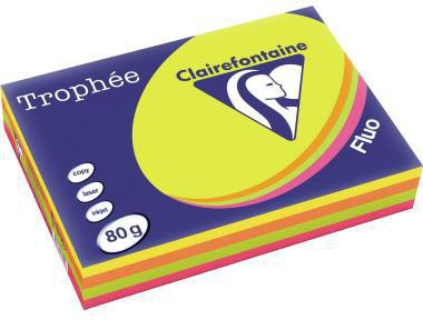 Clairefontaine Trophée Color Kopierpapier A4 80g pastell sortiert 500 Blatt