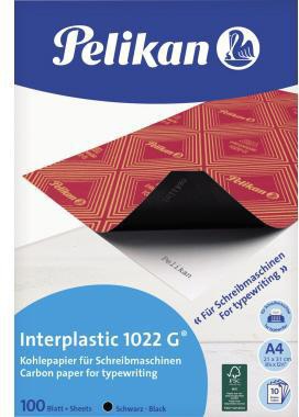 PELIKAN Kohlepapier A4 Interplastic 1022G – 10 Blatt für randscharfe Durchschläge