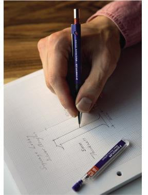 STAEDTLER Mars micro 775 Druckbleistift 0,9 mm B blau – Made in Germany, ergonomisch, mit Radierer