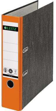 LEITZ Ordner 1080 DIN A4 80 mm gelb mit 180° Präzisionshebelmechanik und Wolkenmarmor