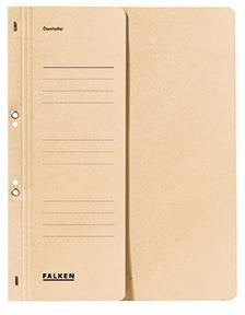 Falken Ösenhefter DIN A4 mit halbem Deckel, 250 g/m² Manilakarton, recycelt, blau, Behördenheftung