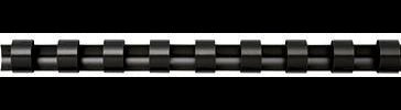 Fellowes Plastikbinderücken COMB 5345406 8mm weiß, 100 Stück – für DIN A4, 21 Ringe, US-Teilung