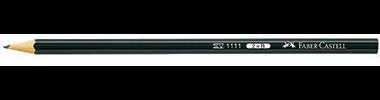 Faber-Castell Bleistift 1111 Sechskant HB schwarz – bruchgeschützt & CO²-neutral