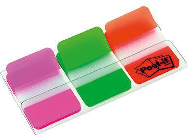 Post-it Haftstreifen Index Strong 686-RYB, 22 Blatt, sortiert, 3 St./Pack
