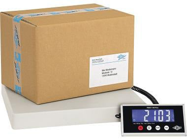 WEDO Paketwaage PAKET 100 Plus – 100 kg, separates Metall-Display, Zählfunktion