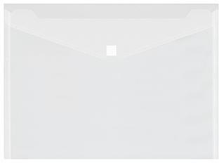 NEUTRALWARE Dokumententasche DIN A4 Polypropylen transparent 5 St./Pack mit Klettverschluss