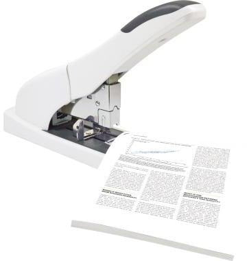 RAPESCO Blockheftgerät ECO HD-140 – Heftleistung 140 Blatt, 42 % recycelter Kunststoff, weiß