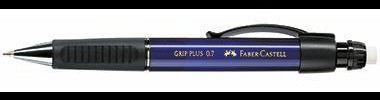 Faber-Castell GRIP PLUS Druckbleistift 0,7 mm metallic-blau – bruchgeschützt & ergonomisch