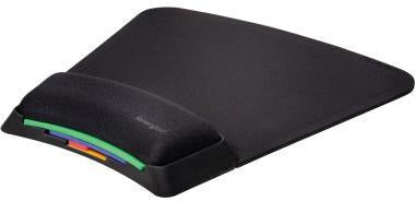 Kensington SmartFit Mauspad mit Gel-Handgelenkauflage, Microfaser, schwarz, 21 x 2,5 x 29 cm