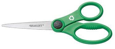 WESTCOTT Kleen Earth Universalschere 18 cm – Antibakteriell, recycelter Griff, Edelstahlklinge