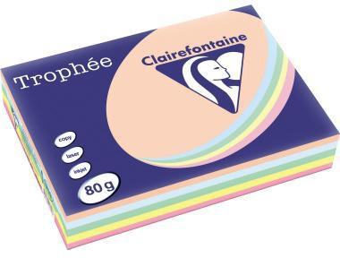 Clairefontaine Trophée Color Kopierpapier A4 80g pastell sortiert 500 Blatt
