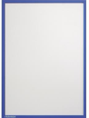FRANKEN Dokumentenhalter ITH4M/10 01 A4 rot 10 Stück – Magnethaftende Hartfolien-Hüllen