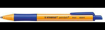 STABILO pointball Kugelschreiber 0,5 mm dokumentenecht blau – Druckmechanik, Made in Germany