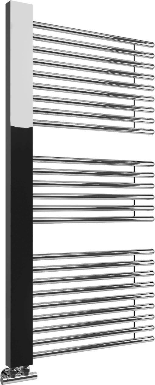 HS Badheizkörper TORO chrom, einseitig offen 1190x600mm – Handtuchheizkörper mit 24 Rundrohren