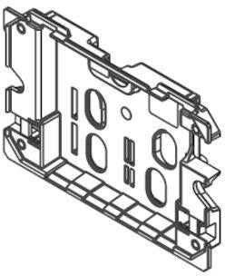 SCHELL Spritzschutzplatte MONTUS für UP-SPK 120 – Kunststoff, 12 cm Spülkasten