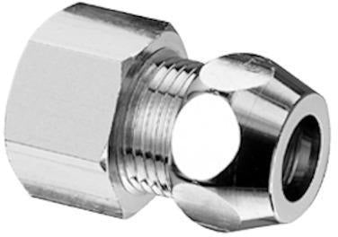 SCHELL Gerade-Verschraubung 3/8 Zoll IG x 3/8 Zoll AG, d:10, chrom – 20 Stück
