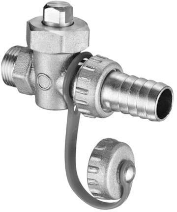 SCHELL F+E-Kükenhahn mit Schlauchverschraubung, 12,5 bar, 3/8 Zoll, Messing, 50er-Pack