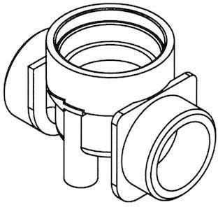 SCHELL Aufnahmegehäuse Kartuschenventil L: 55 mm, 3/4 Zoll AG – Ersatzteil