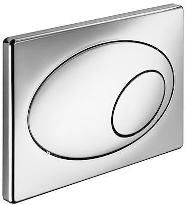 SCHELL WC-Betätigungsplatte Zweimengenspülung ovale Betätigung chrom