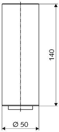 SCHELL Standrohrverlängerung CELIS E 140 mm chrom für Aufsatz-Waschtische