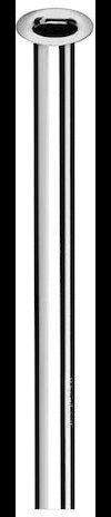 SCHELL Kupferrohr 10 mm für G 3/8 Zoll mit Bördel 14 mm, chrom, 300 mm – 20 Stück