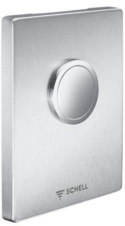 SCHELL WC-Betätigungsplatte EDITION ND – Niederdruck, Kunststoff, chrom, Ein-Knopf