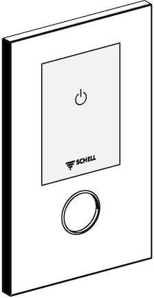 SCHELL Frontplatte LINUS D-E-T für UP-Dusche, 273x173 mm, chrom
