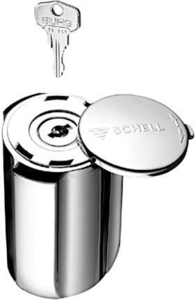 SCHELL Sanitärgriff SECUR abschließbar, Rastbuchse 1/2 Zoll, chrom