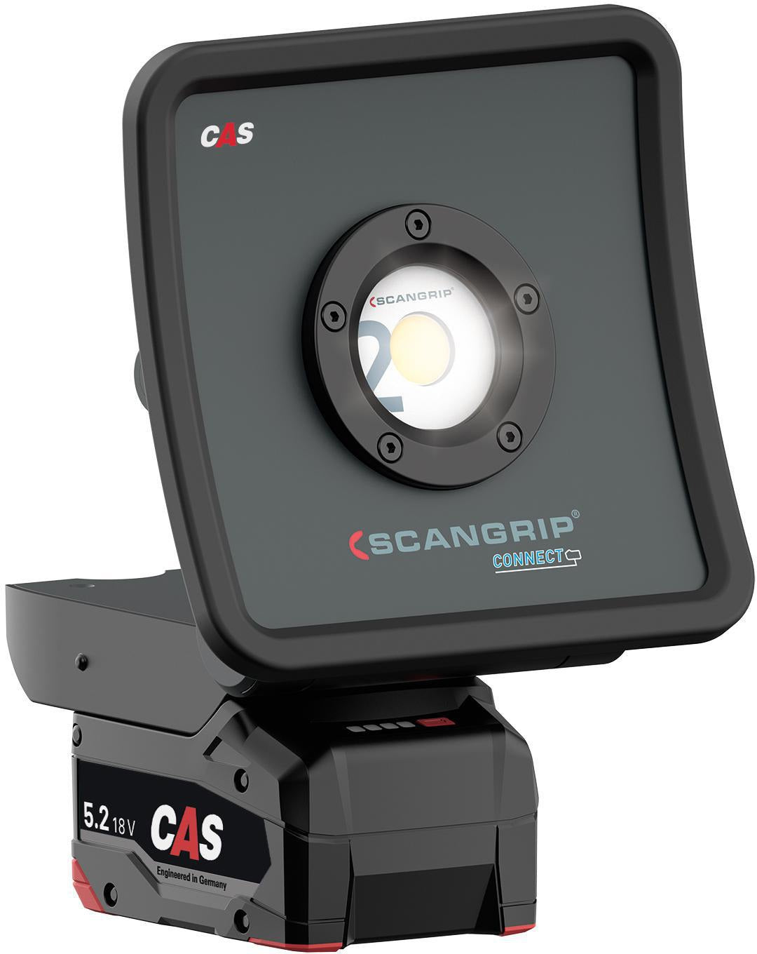 SCANGRIP LED-Strahler NOVA 2 CONNECT 16 W 200-2000 lm IP30 – Dimmbar, Powerbank, COB-LED
