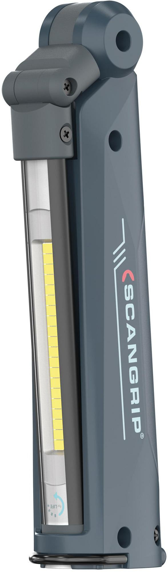 SCANGRIP LED-Akku-Arbeitsleuchte SLIM 3,7 V 2600 mAh Li-Ion 3,5 W 500 lm – 3-in-1 Handlampe