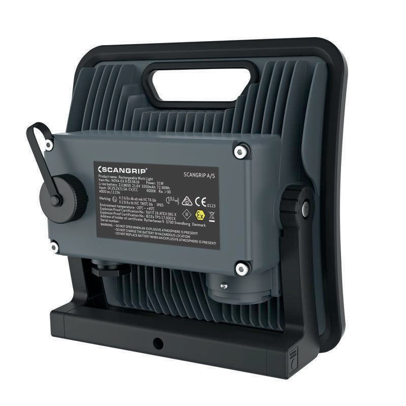 SCANGRIP NOVA-EX R Akku-LED-Strahler 31 W, 2000–4000 lm, IP65, EX-geschützt