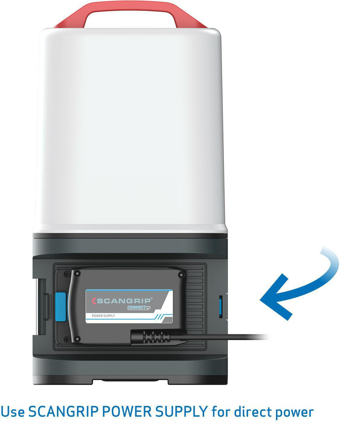 SCANGRIP LED-Strahler AREA 10 CONNECT 84 W 1000-10000 lm IP65 – 360° Arbeitsleuchte mit App-Steuerung