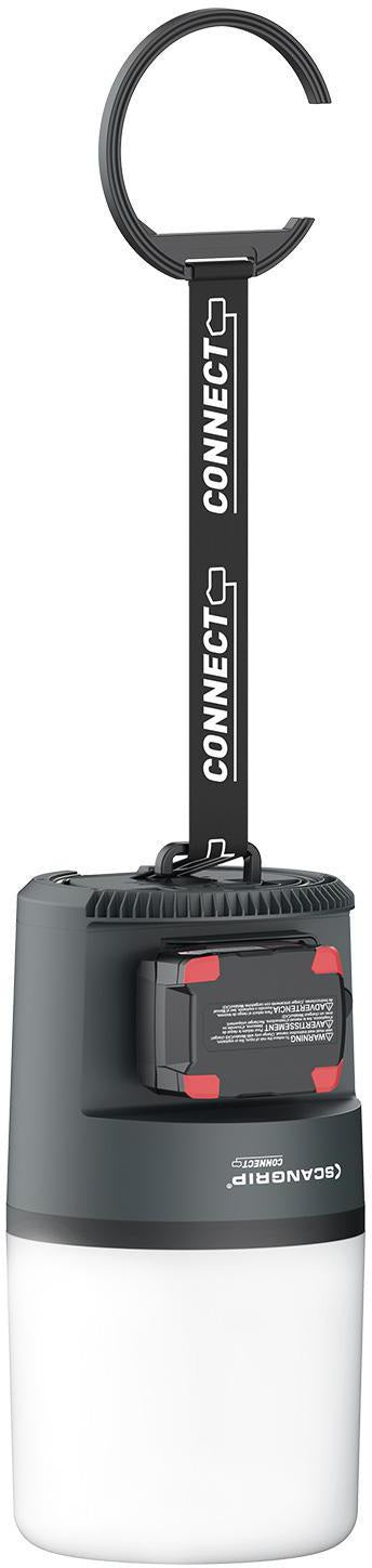 SCANGRIP LED-Strahler AREA 10 CONNECT 84 W 1000-10000 lm IP65 – 360° Arbeitsleuchte mit App-Steuerung