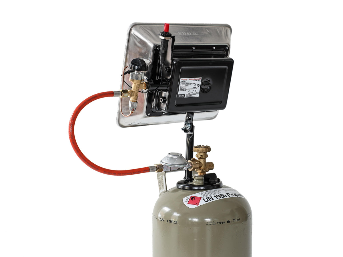 ROTHENBERGER INDUSTRIAL Gas-Heizstrahler 2,7-4,2 kW, 50 mbar, inkl. Regler & Schlauch