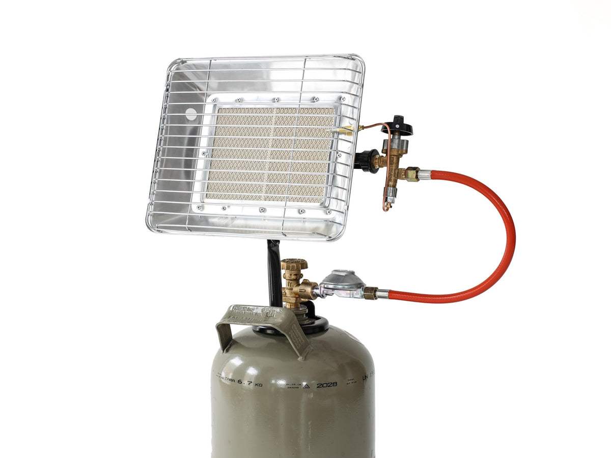 ROTHENBERGER INDUSTRIAL Gas-Heizstrahler 2,7-4,2 kW, 50 mbar, inkl. Regler & Schlauch