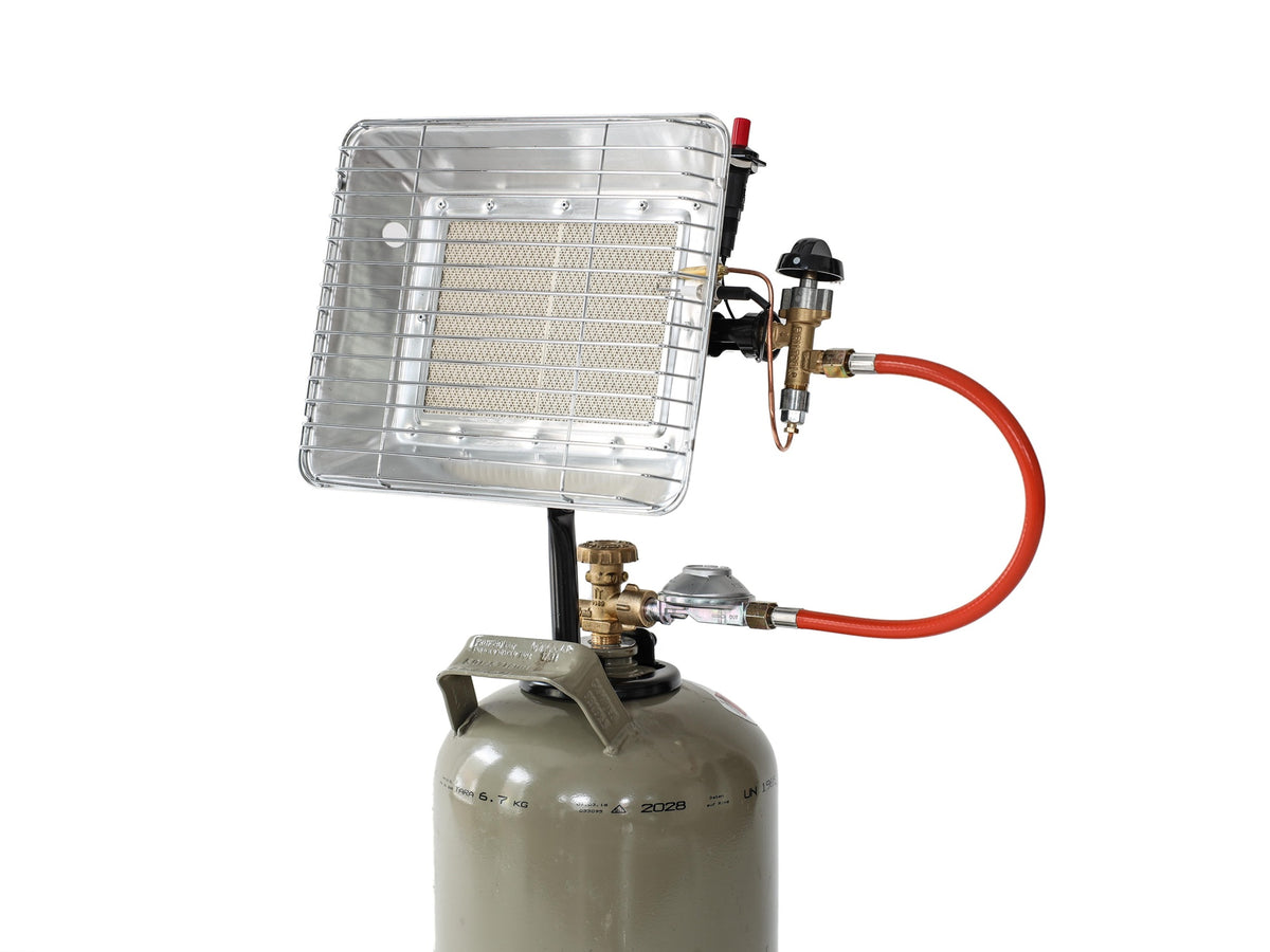 ROTHENBERGER INDUSTRIAL Gas-Heizstrahler 2,7-4,2 kW, 50 mbar, inkl. Regler & Schlauch