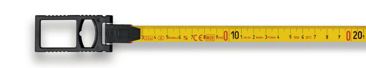 STABILA Kapselbandmaß LBM 2000 STEEL 20 m – Stahlband mit Universalhaken