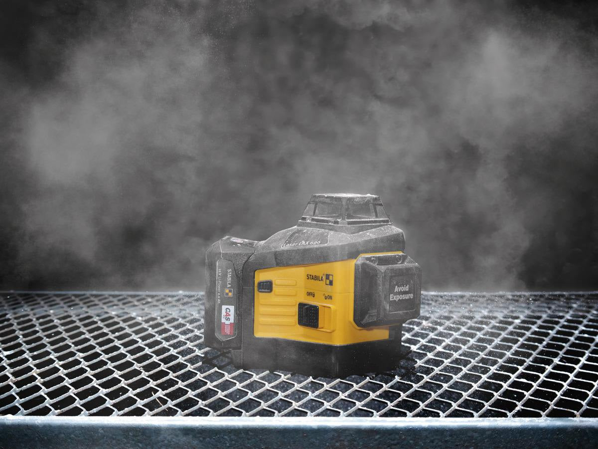 STABILA Multilinienlaser LAX 600 mit 3x 360°-Laserlinien, ± 0,3 mm/m, 30 m, IP65