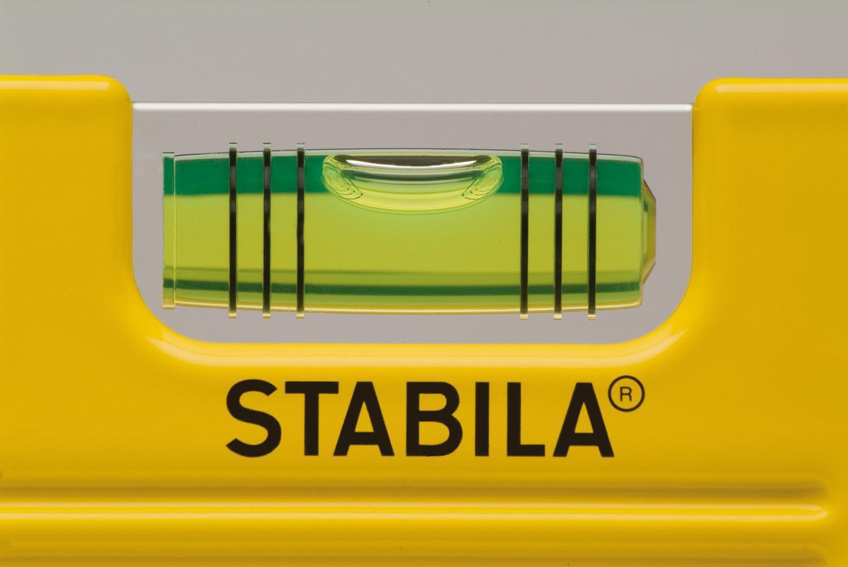 STABILA Torpedowasserwaage 81 SV REM W360 25 cm Aluminium gelb mit Gürteltasche