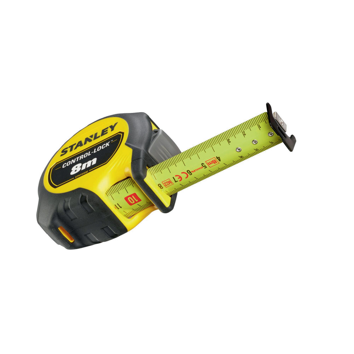 STANLEY Taschenrollbandmaß Compact Pro 10 m – EG II Genauigkeit, BladeArmor®-Beschichtung