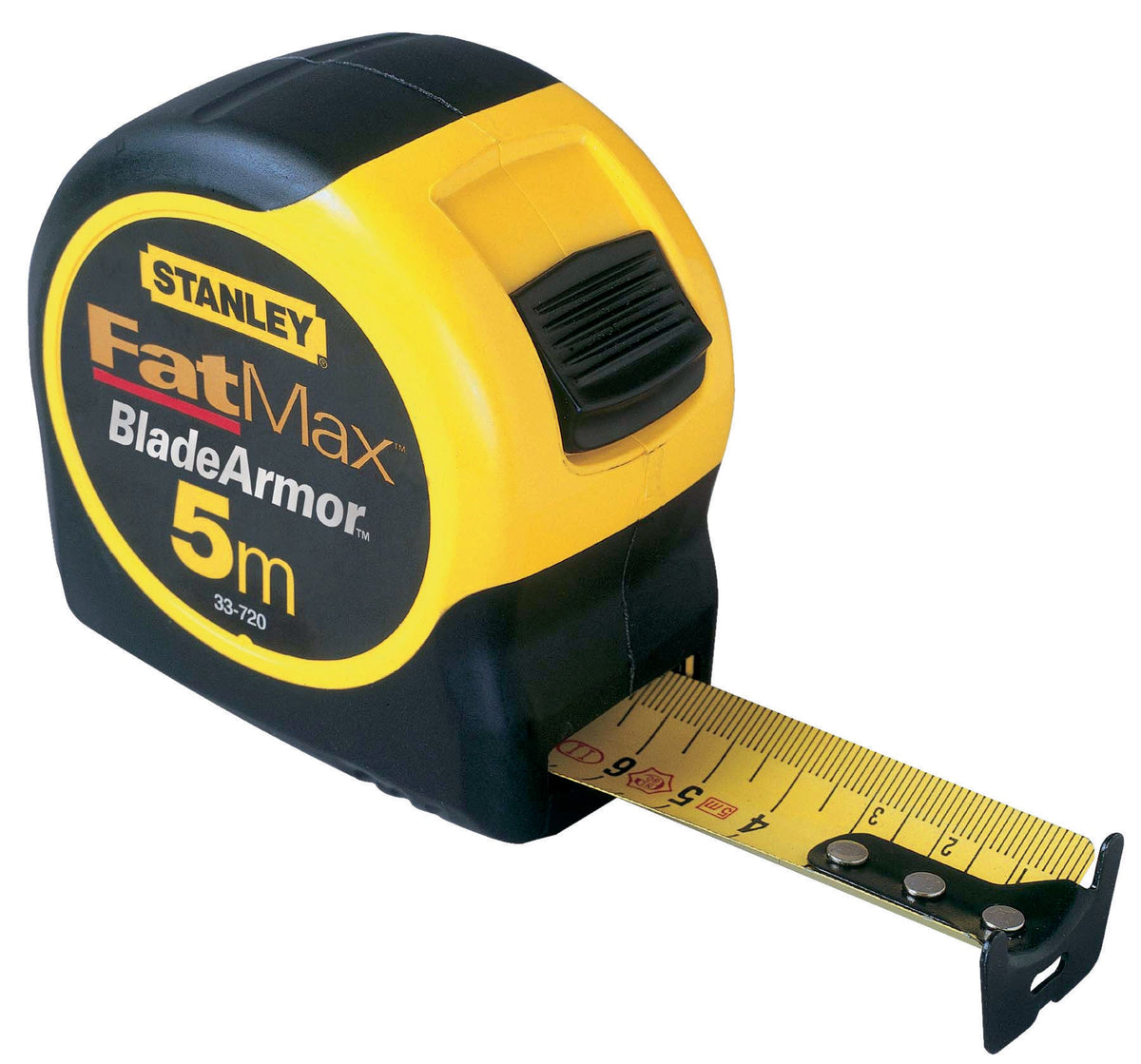 STANLEY FatMax Taschenrollbandmaß 8 m – BladeArmor Band, 32 mm, Feststeller