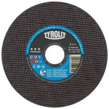 TYROLIT Trennscheibe PREMIUM D125 x 1,6 mm 2in1 für Stahl und Edelstahl