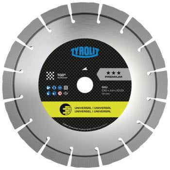 TYROLIT Diamanttrennscheibe DCU Premium 125 mm für universelle Baumaterialien